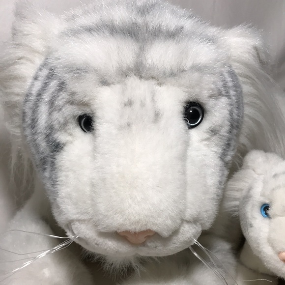Large White Tiger Plush and Cub Vintage Mirage Stuffed Animal Siegfried & Roy - Picture 2 of 11